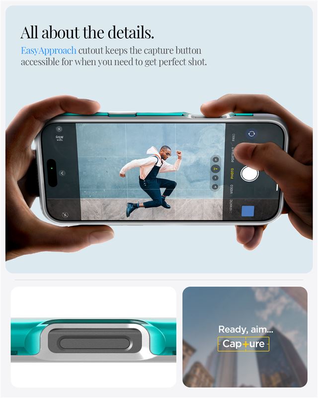 Spigen Classic C1 MagSafe, bondi blue - iPhone 16 Pro