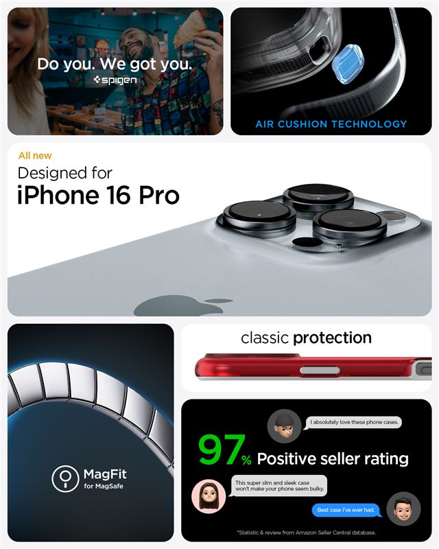 Spigen Classic C1 MagSafe, ruby - iPhone 16 Pro