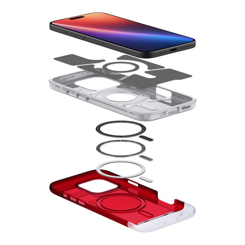 Spigen Classic C1 MagSafe, ruby - iPhone 16 Pro