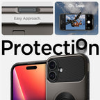 Spigen Slim Armor MagSafe, gunmetal - iPhone 16