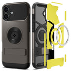 Spigen Slim Armor MagSafe, gunmetal - iPhone 16