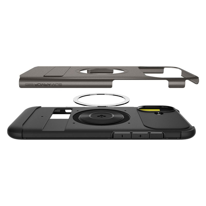 Spigen Slim Armor MagSafe, gunmetal - iPhone 16