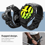 Spigen Rugged Armor Pro, matná čierna - Samsung Galaxy Watch7 (44mm)