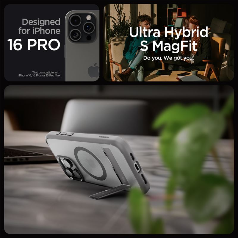 Spigen Ultra Hybrid S MagSafe, frost gray - iPhone 16 Pro