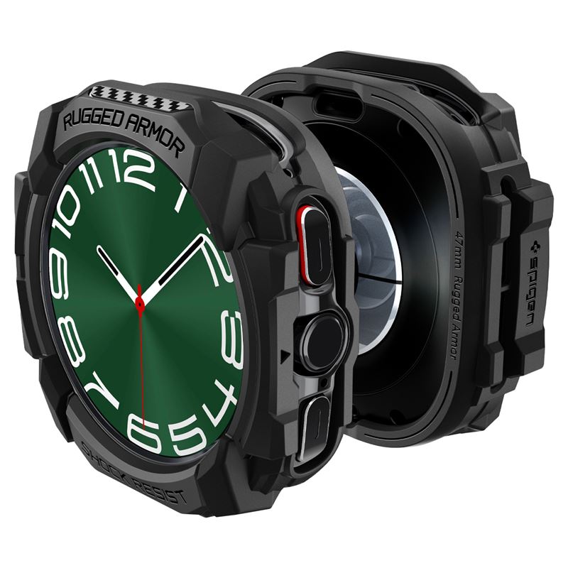 Spigen Rugged Armor, matte black - Samsung Galaxy Watch Ultra