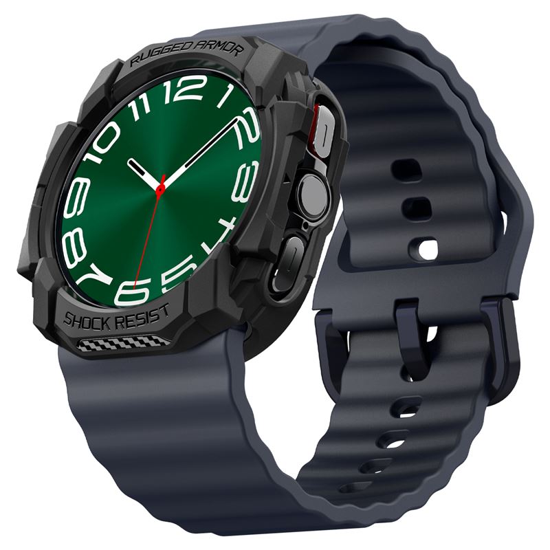 Spigen Rugged Armor, matte black - Samsung Galaxy Watch Ultra
