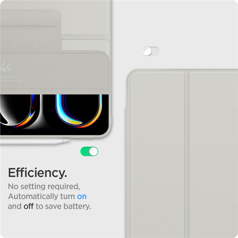 Spigen Air Skin Pro Onetap, gray - iPad Pro 11" (2024)