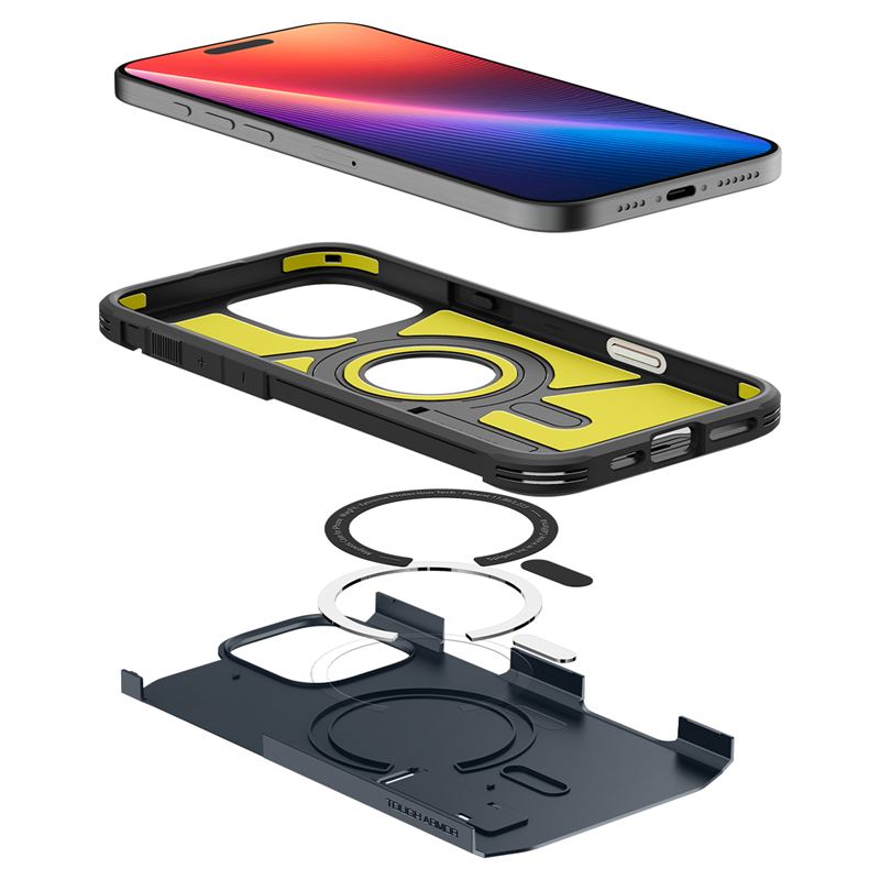 Spigen Tough Armor T MagSafe, metal slate – iPhone 16 Pro Max