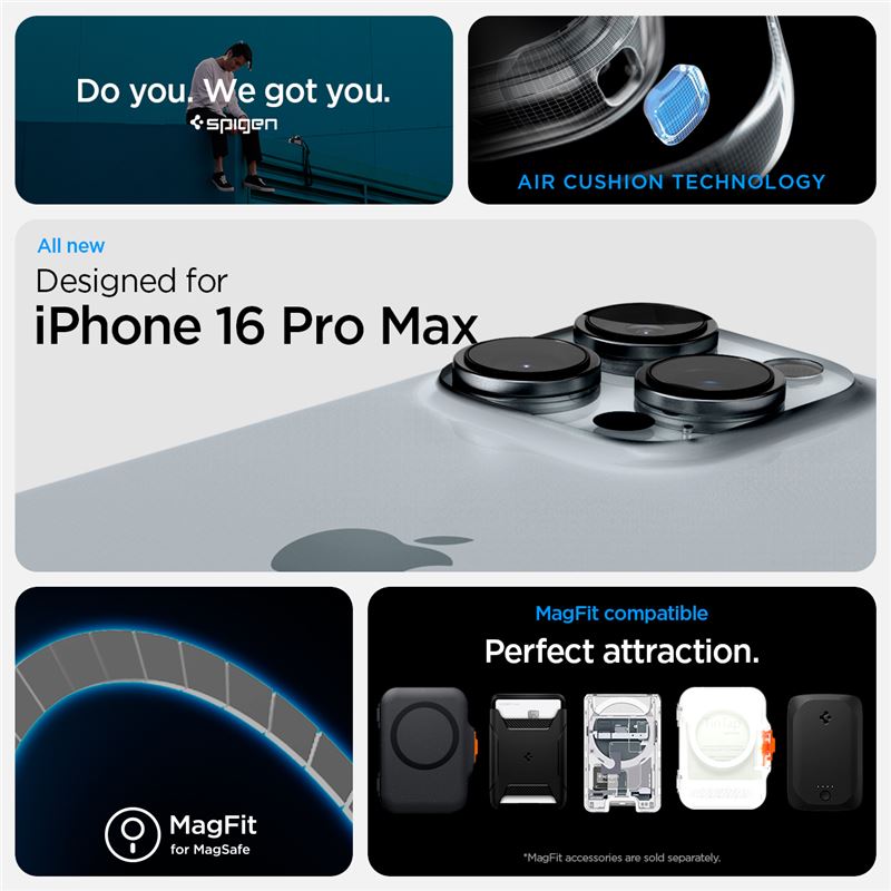 Spigen Ultra Hybrid T MagSafe, graphite - iPhone 16 Pro Max