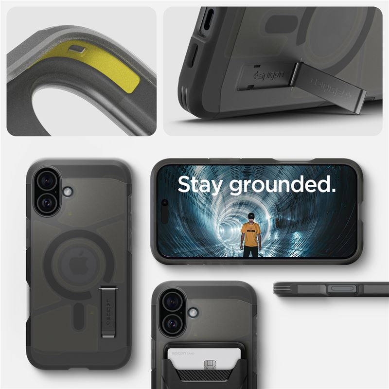 Spigen Tough Armor MagSafe, frost black - iPhone 16