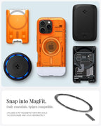 Spigen Classic C1 MagSafe, tangerine - iPhone 16 Pro