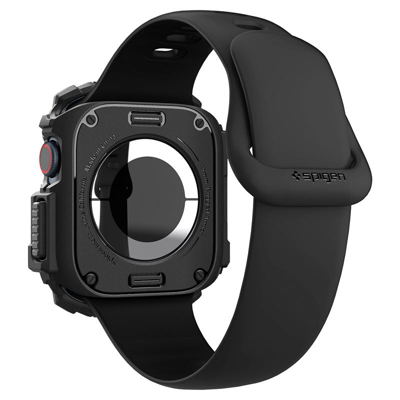 Spigen Rugged Armor, matte black - Apple Watch 11/10 42mm