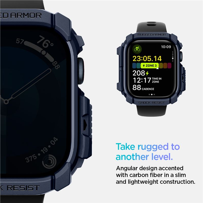 Spigen Rugged Armor, navy blue - Apple Watch 11/10 42mm