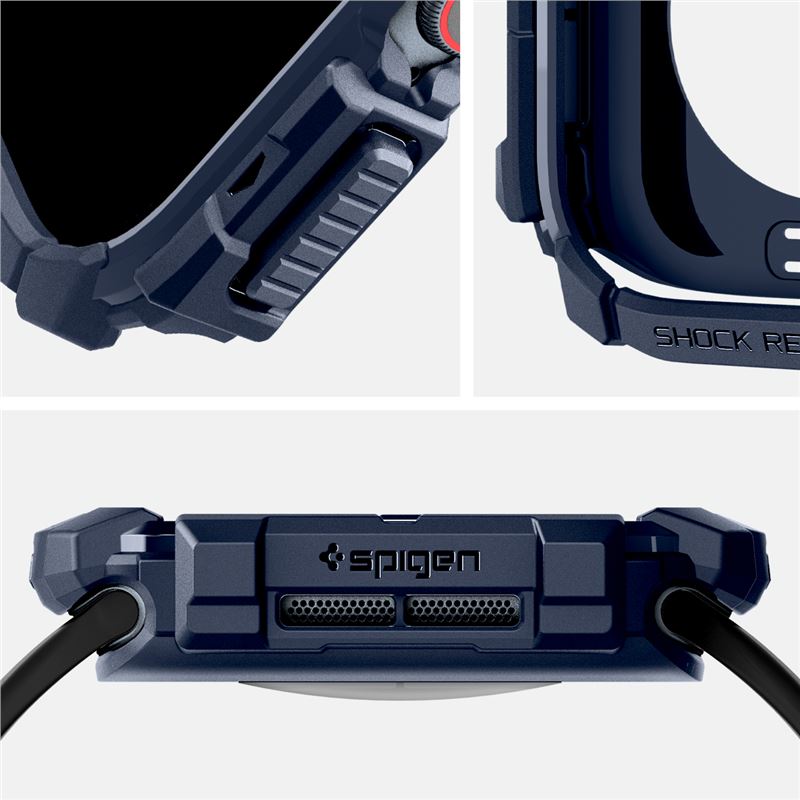 Spigen Rugged Armor, navy blue - Apple Watch 11/10 42mm
