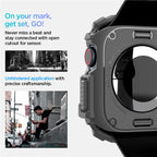 Spigen Rugged Armor, tmavosivý – Apple Watch 11/10 46 mm