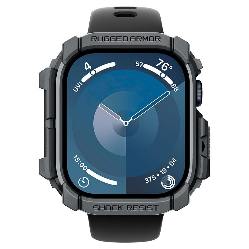 Spigen Rugged Armor, tmavosivý – Apple Watch 11/10 46 mm