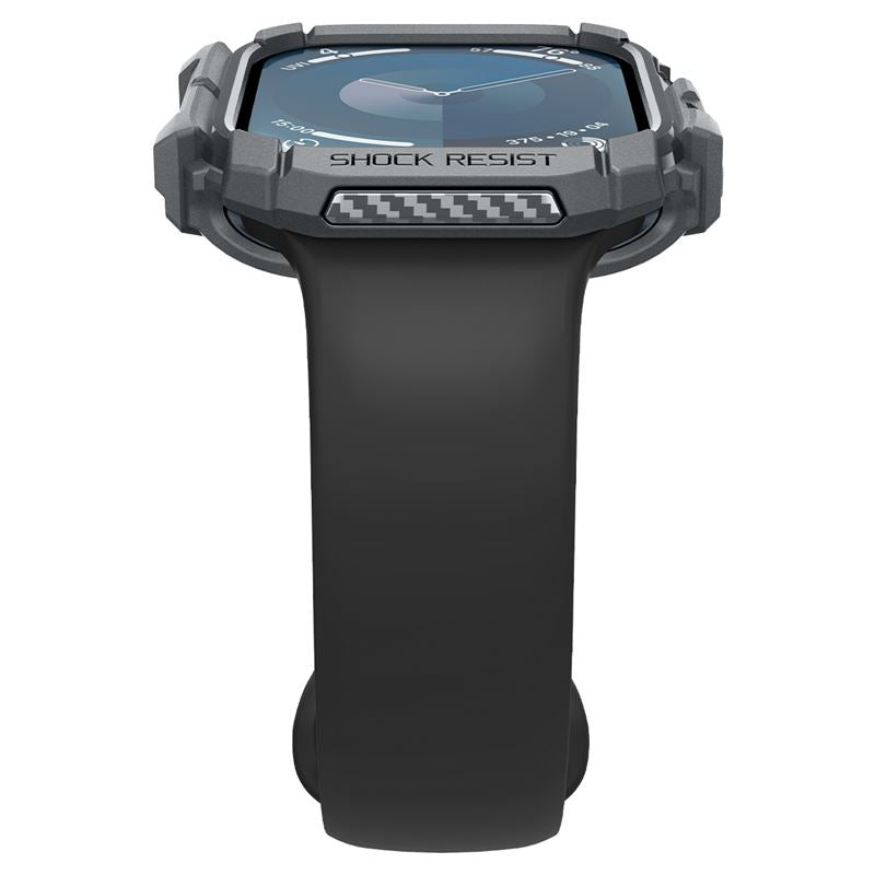 Spigen Rugged Armor, tmavosivý – Apple Watch 11/10 46 mm