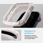 Spigen Rugged Armor, dune beige - Apple Watch 11/10 46mm