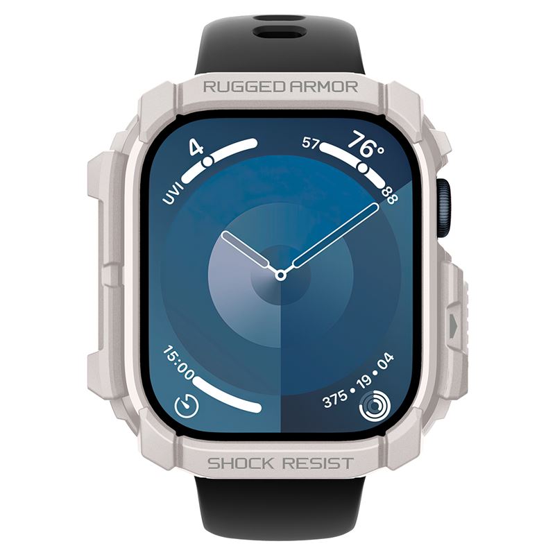 Spigen Rugged Armor, dune beige - Apple Watch 11/10 46mm