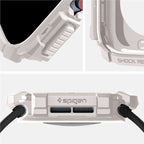 Spigen Rugged Armor, dune beige - Apple Watch 11/10 46mm