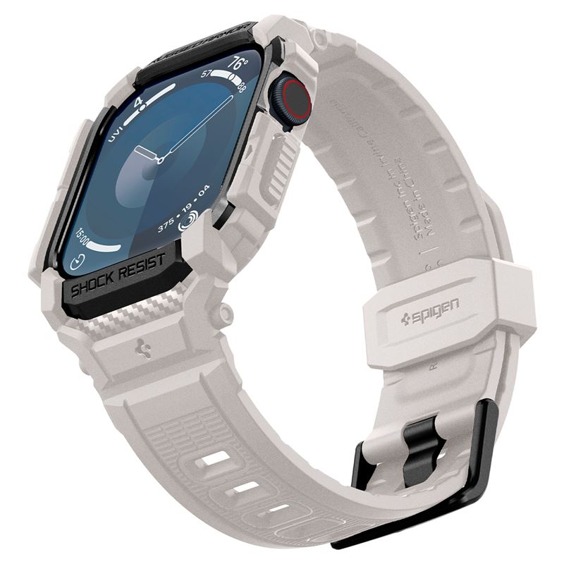 Spigen Rugged Armor Pro, dune beige - Apple Watch 11/10 46mm