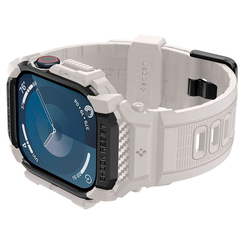 Spigen Rugged Armor Pro, dune beige - Apple Watch 11/10 46mm