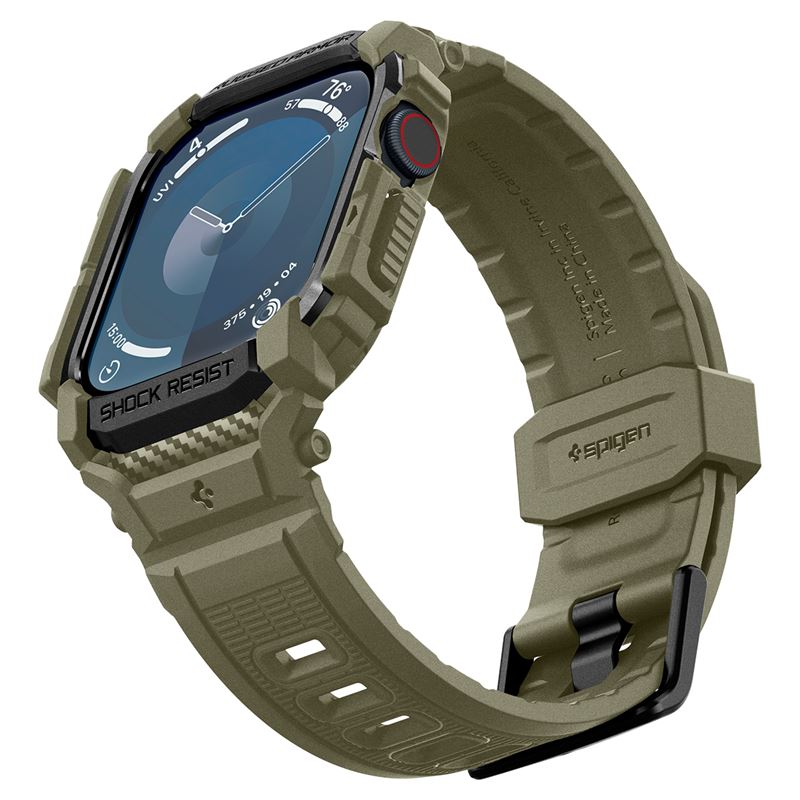 Spigen Rugged Armor Pro, vintage khaki - Apple Watch 11/10 46 mm