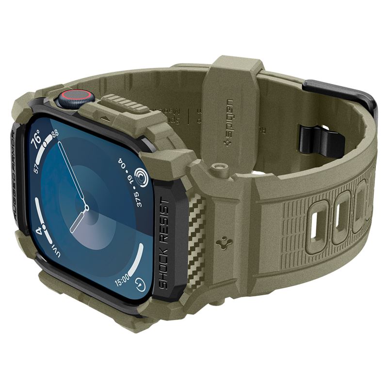 Spigen Rugged Armor Pro, vintage khaki - Apple Watch 11/10 46 mm