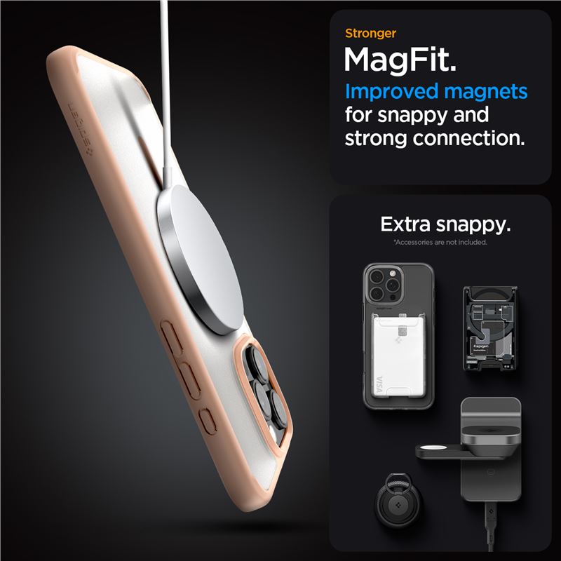 Spigen Ultra Hybrid MagSafe, frost rose titanium - iPhone 16 Pro Max