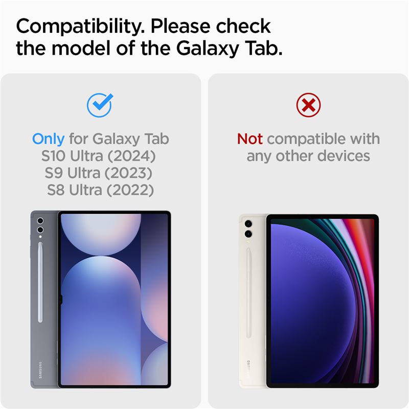 Spigen Ultra Hybrid Pro, black - Samsung Galaxy Tab S10/S9/S8 Ultra