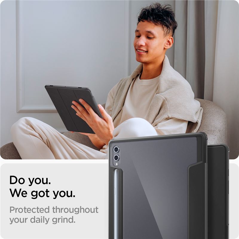 Spigen Ultra Hybrid Pro, black - Samsung Galaxy Tab S10/S9/S8 Ultra