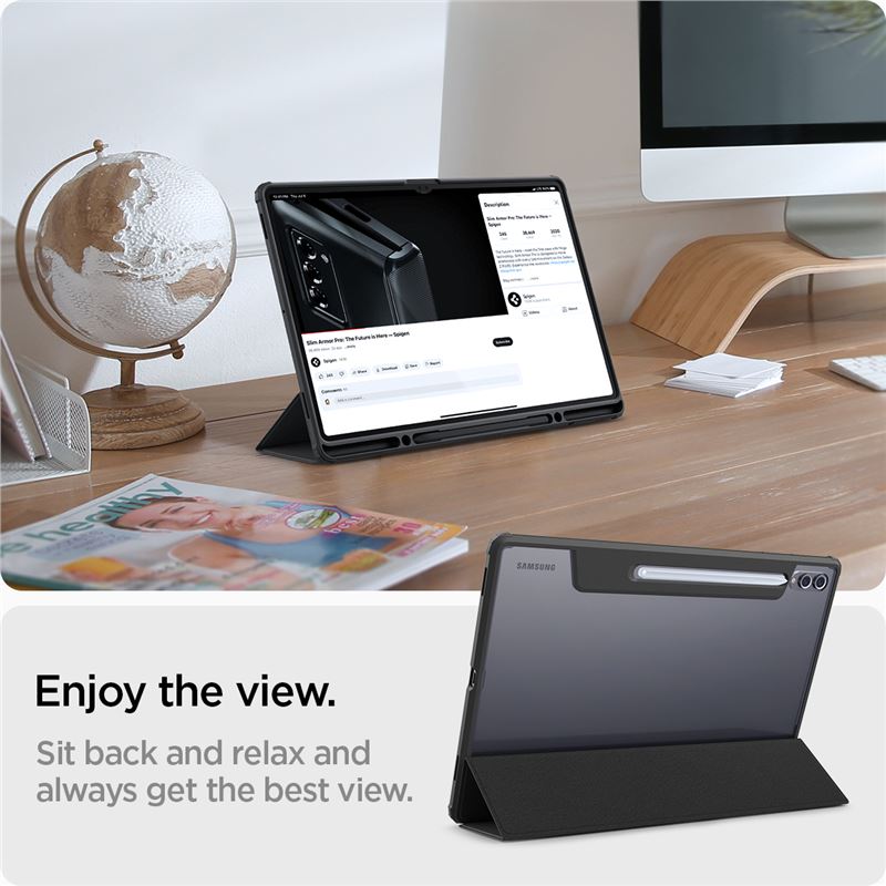 Spigen Ultra Hybrid Pro, black - Samsung Galaxy Tab S10/S9/S8 Ultra