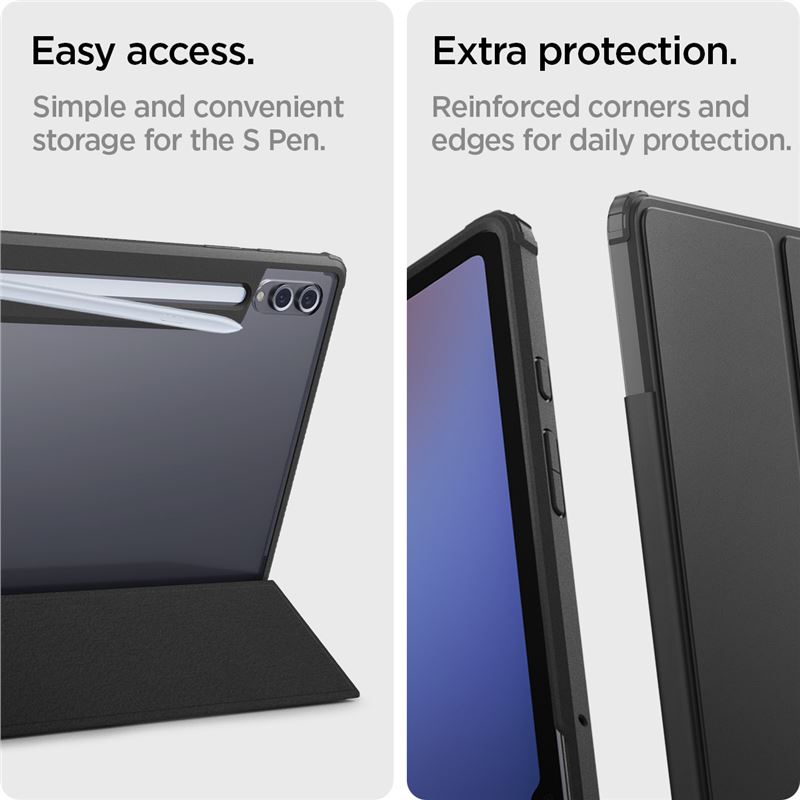 Spigen Ultra Hybrid Pro, black - Samsung Galaxy Tab S10/S9/S8 Ultra