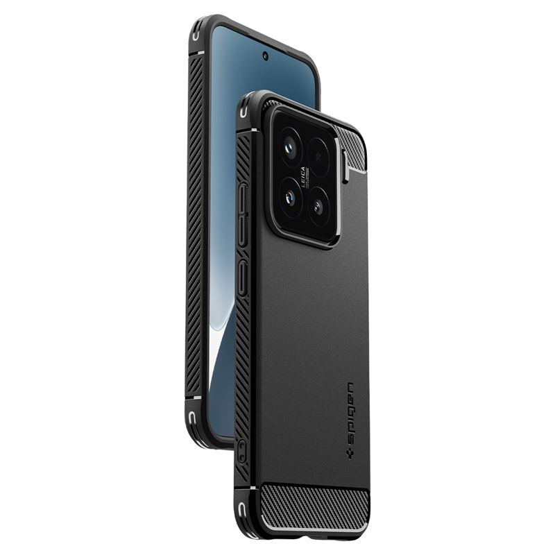 Spigen Rugged Armor, matte black - Xiaomi 15