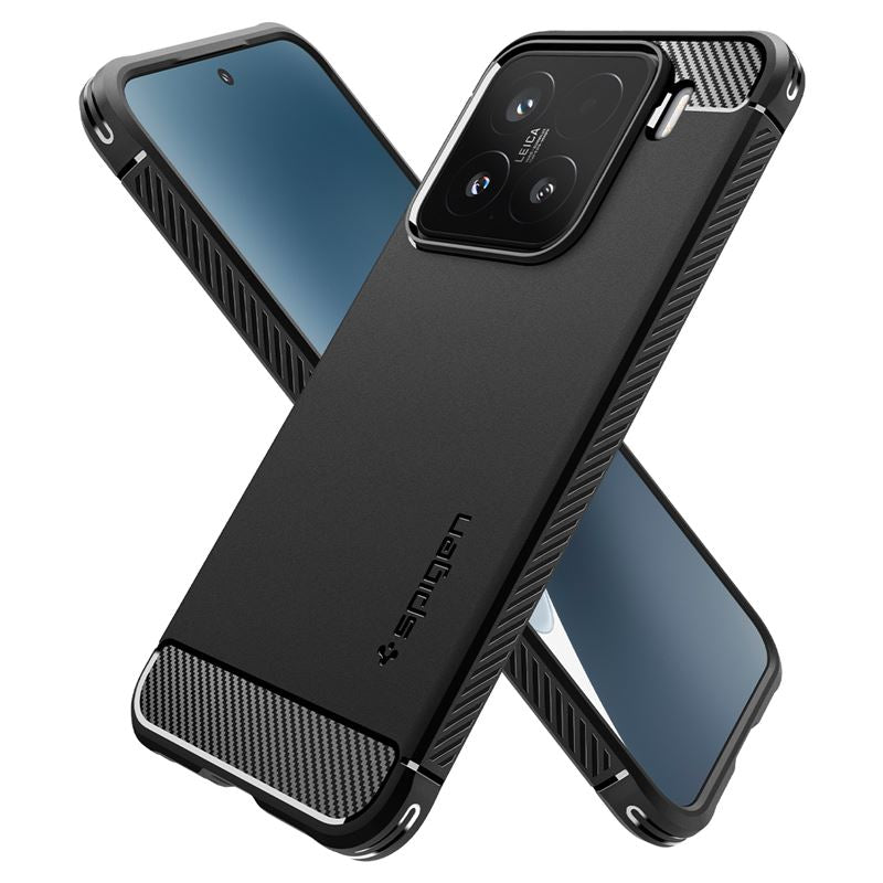 Spigen Rugged Armor, matte black - Xiaomi 15