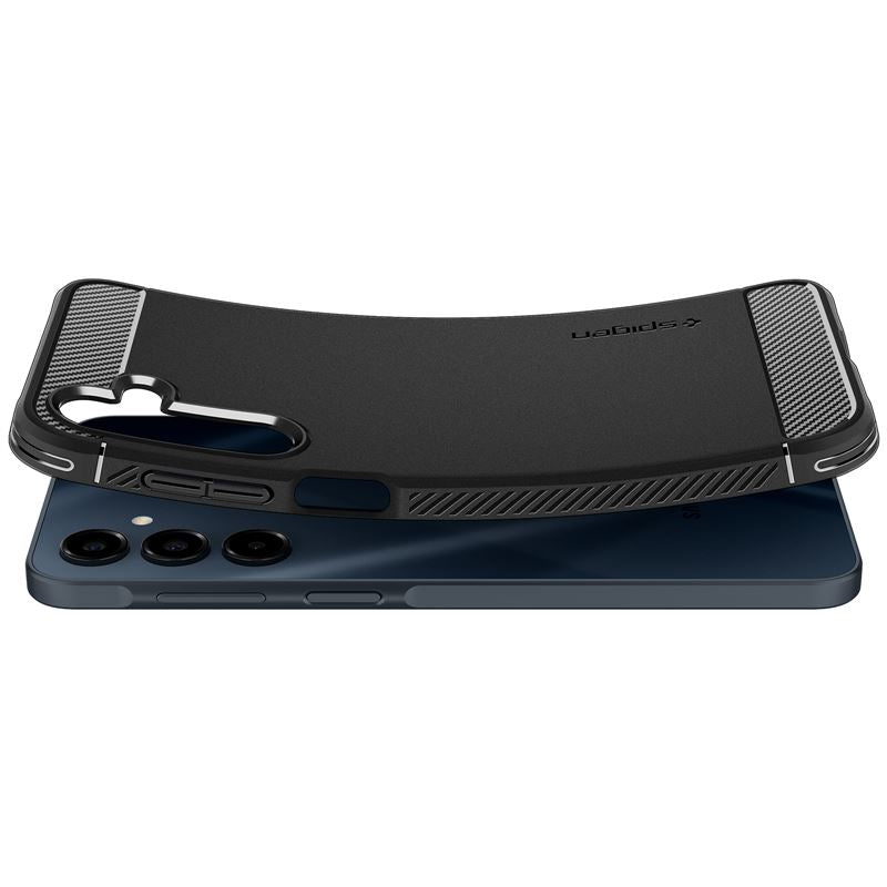 Spigen Rugged Armor, matná čierna – Samsung Galaxy A16/A16 5G