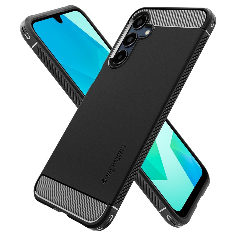 Spigen Rugged Armor, matná čierna – Samsung Galaxy A16/A16 5G