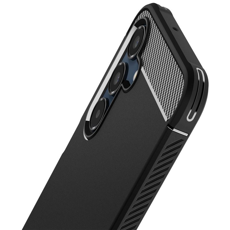 Spigen Rugged Armor, matná čierna – Samsung Galaxy A16/A16 5G