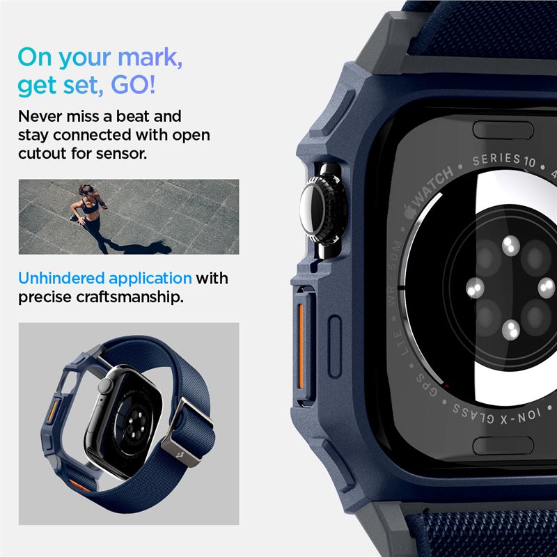 Spigen Lite Fit Pro, námornícka modrá - Apple Watch 11/10 46mm