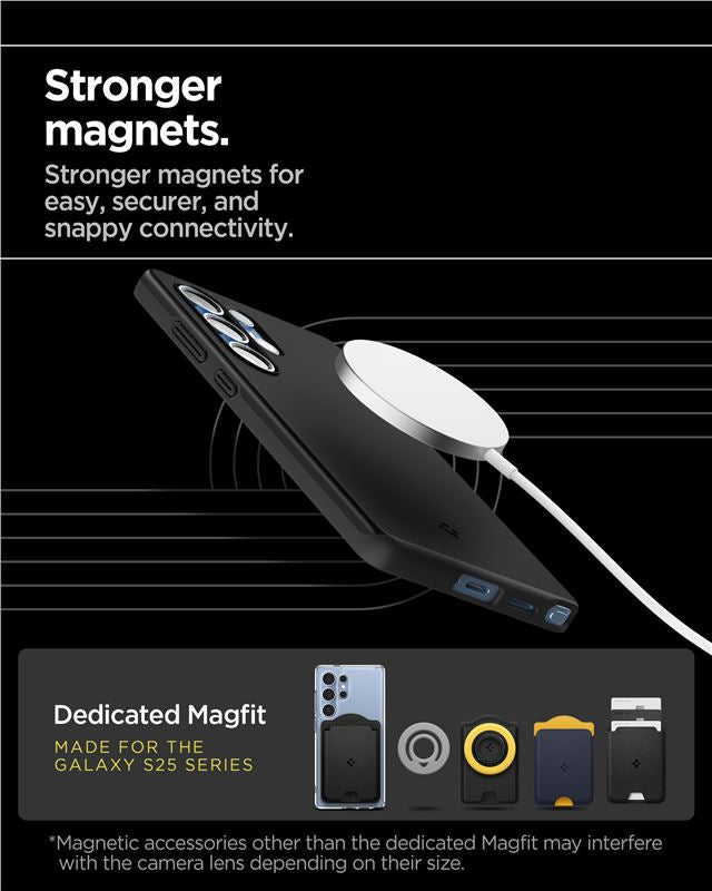 Spigen Thin Fit MagSafe, čierny - Samsung Galaxy S25 Ultra