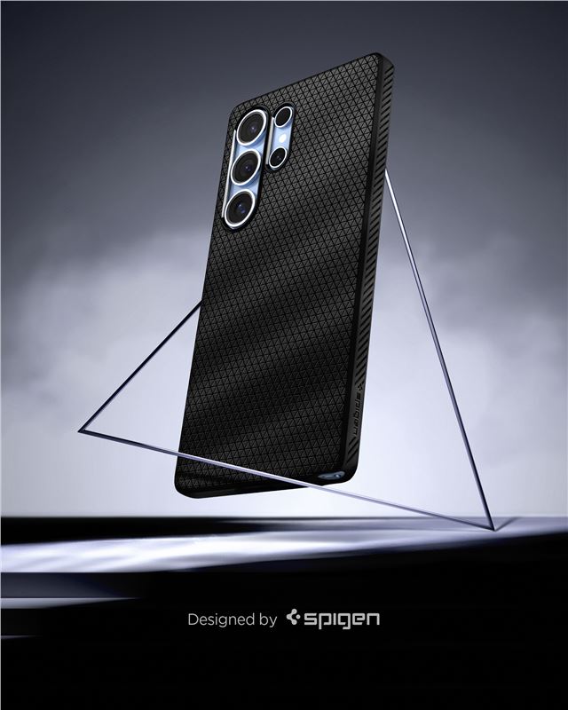 Spigen Liquid Air, matte black - Samsung Galaxy S25 Ultra