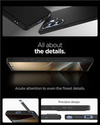 Spigen Liquid Air, matte black - Samsung Galaxy S25 Ultra