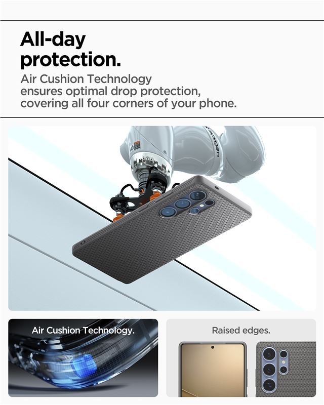 Spigen Liquid Air, marble gray - Samsung Galaxy S25 Ultra