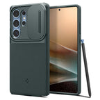 Spigen Optik Armor, abyss green - Samsung Galaxy S25 Ultra