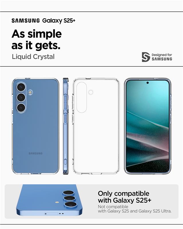 Spigen Liquid Crystal, crystal clear - Samsung Galaxy S25+