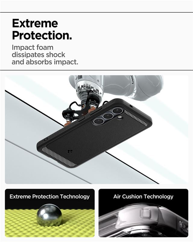 Spigen Rugged Armor MagSafe, matná čierna - Samsung Galaxy S25+