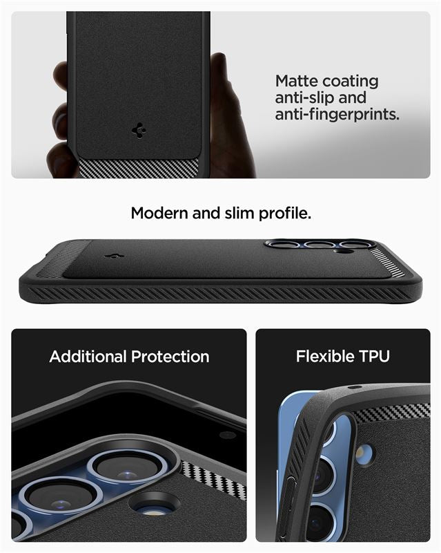 Spigen Rugged Armor MagSafe, matná čierna - Samsung Galaxy S25+