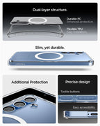 Spigen Ultra Hybrid MagSafe, clear white - Samsung Galaxy S25+