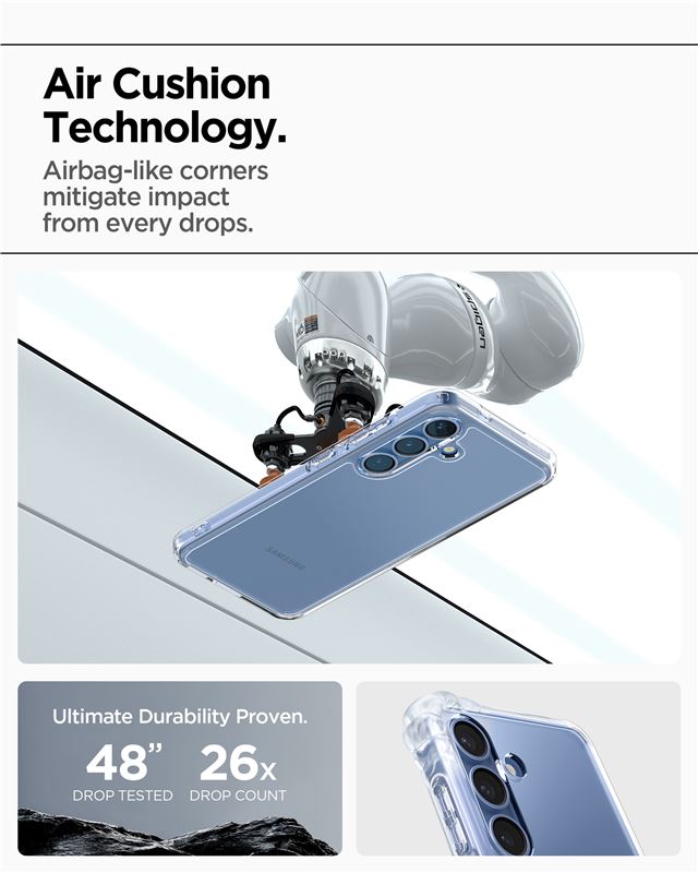 Spigen Ultra Hybrid, crystal clear - Samsung Galaxy S25+