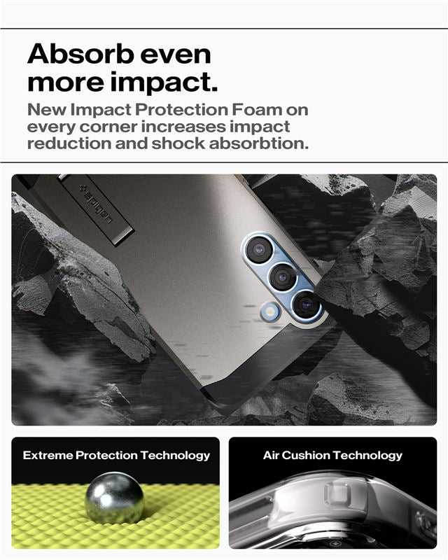 Spigen Tough Armor MagSafe, gunmetal – Samsung Galaxy S25+